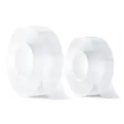 Double Sided Tape Heavy Duty (2 Rolls, Total 20Ft),Clear Two Sided Wall Tape Str