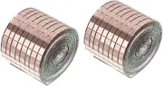 2Rolls Adhesive Mosaic Tiles Glass Mirror Stickers for DIY Wall Decor Self Adhesive Mosaic Decals for Home Kitchen Bathroom Stylish Finish