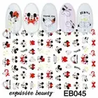 Nail Stickers Nail Art Decal Waterproof Cool Cute Cartoon Mouse Heart