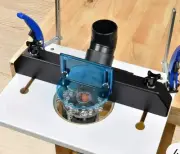 Trim Router Table & Router Base Plate w/Predrilled Holes, Adjustable Fence fo...