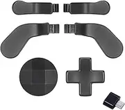 6 in 1 Elite Controller Paddles for Xbox Elite Series 2 Core Controller Metal Paddles for Xbox One Elite Series 2 Controller Paddles with 2 D-Pad for Xbox One Elite 1 Controllers (Black) Type-C Conver