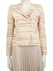 Isabel Marant Étoile Ecru Striped Tweed Jacket