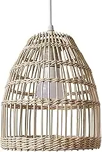 ＡＷＨＡＯ Handcrafted Rattan Pendant Light Fixture, Rattan Woven Lampshade, Retro Lampshade for Home Kitchen, Tea House, Restaurant and Coffee Shop, for Home Decor