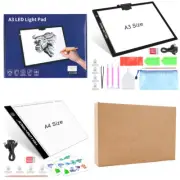 Portable Tracing Light Pad USB Powered Light Drawing Board Kit (A3/A4, Black) US