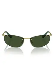Swarovski 59mm Oval Sunglasses in Matte Gold at Nordstrom One Size