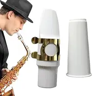 Mouthpiece For Saxophone, Musical Instrument Mouthpiece With Ligature And Cap, Portable Saxophone Mouthpiece For Professionals, Saxophone Mouthpiece For Beginners, Mouthpiece For Alto Saxophone