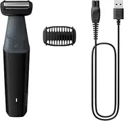 [Philips] Bodygroom Series 3000 Showerproof Groin and Body Trimmer, Close and Comfortable Shave, Complete Body Grooming, 50 Min. Runtime, Model BG3017/01