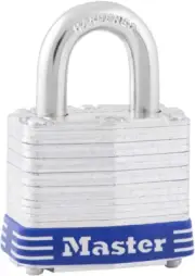 3D Outdoor Padlock with Key, 1 Pack, Silver