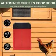 Automatic Chicken Coop Door Opener Battery Powered Light Sense Control.
