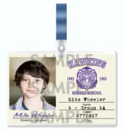 STRANGER THINGS Mike Wheeler Hawkins Middle School cosplay I.D. Badge