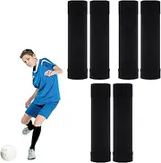Football Sock Sleeve,3 Pairs Team Leg Sock Sleeve Footless Football Socks,Soccer Shin Guards Sleeves Cut Socks Football Kids Sleeve Socks for Football Games Beginner