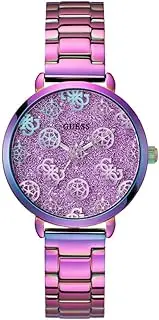 [GUESS] Women's 38mm Watch - Iridescent Bracelet Purple Dial Iridescent Case, Iridescent