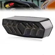 ZYTC Motorcycle Tail Light Integrated Running Brake Lights Turn Signal Lamp Smoke Lens Compatible with Hon-da Grom MSX125 CBR650 CTX700 CTX700N