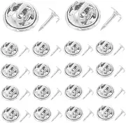 ROMANSENTIAL Diy Metal Butterfly Pins Locking Backs Enamel Pin Making Material for Brooches Badges Clutch Backs