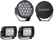 Kings 9" Lethal driving lights + 2x 4.4" Work light