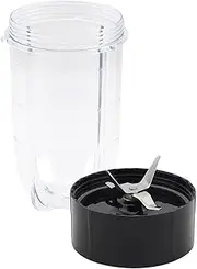 Replacement Cross Blade + 16Oz Cup Set, Compatible for Magic, Compatible for Bullet, Replacement Parts Compatible with 250W MB1001 Blender