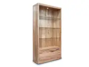 Elwood Tasmanian Oak Large Bookcase Display Wall Unit