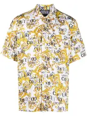 Versace Jeans Couture baroque-print short-sleeve shirt - White