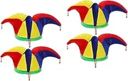 [LIFKOME] Clown Hat Rave Bucket Hat Clown Costume Cooking Tweezers DIY Fillable Clear Baubles Caplets Costume Hats Tweezers Crafts Portable Tweezers Masquerade Hat Inflatable Hat