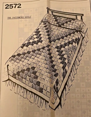 2572 Vintage FINISH AS YOU GO PUFFY QUILT Pattern To SEW (Reproduction)