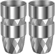 Stainless Steel Insulated Cup, 300 ml Stainless Steel Tumbler Solid Smooth Metal Versatile Double Layer Insulated Cup for Kids Adults and Home Use