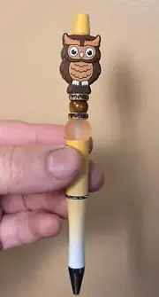 #047 HOOTIE OWL BIRD HALLOWEEN Custom Character/ Ink Pen-Refillable GIFT