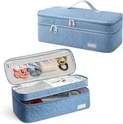 [Dizdvizd] Double Layer Travel Carrying Case, Compatible with Dyson/Shark Flexstyle/Airwrap Styler Storage Bag, Hair Dryer/Hot Air Styler Organiser Bag
