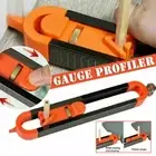 Professional Gauge Carpenter Tool Profile Scribing Ruler Contour Gauge New //