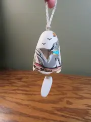 TESA By Maack Co. NEW MEXICO Howling WOLF Wind Chime Bell Ceramic 5" Long NEW