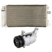 For 2008 Mini Cooper Convertible OEM AC Compressor w/ A/C Condenser & Drier CSW (for: Mini)