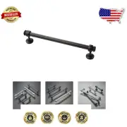 Solid Iron & Zinc 10 Pack Cabinet Pulls - Oil Rubbed Bronze Finish, Easy Install