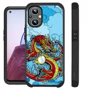 FUSION Case For OnePlus Nord N20 5G Hybrid Phone Cover DRAGON RED