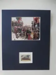 Finish of the Transcontinental Railroad and the Jupiter Engine stamp