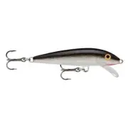 Rapala Floating Minnow Lure w/Black Nickel Hooks #7 2-3/4 In 1/8 Oz Silver F07S