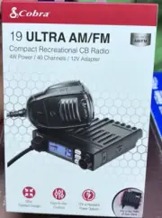NEW Cobra Dual Mode 19 Ultra AM/FM Compact CB Radio 4W Power 40 Channels