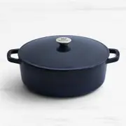 Wolstead Endure+ Enamel Cast Iron Casserole 30cm - 6.3L Navy