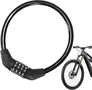 Bicycles Combination Lock, 4 Digit Bikes Chain Lock with Numeric Code, Resettable Heavy Duty Keyless Bikes Lock for Bicycles, Motorcycle