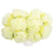 Artificial Flower Heads, Silk Peony Plants Hydrangea Green Faux Flowers 20Pcs