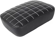 MagiDeal Leather Pillion Pad Pessenger Seat with 8 Suction Cup Pillion Passenger Pad Seat for x48 XL883 Attachment Replace Parts, Grid