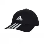 【ADIDAS 愛迪達】帽子 棒球帽 運動帽 遮陽帽 BBALL 3S CAP CT 黑 IB3242