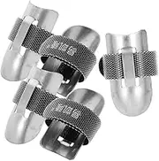 Homoyoyo 5Pcs Stainless Steel Kitchen Finger Guard Safe Cutting Finger Protectors for Chopping Dicing and Slicing Essential Tool for Chefs and Enthusiasts