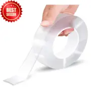 Nano Double-Sided Tape 5M Transparent Heavy-Duty Washable Removable Adhesive