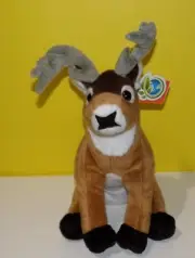Wild Republic Cuddlekins 14 Inch White Tailed Buck Bean Plush Stuffed Reindeer.
