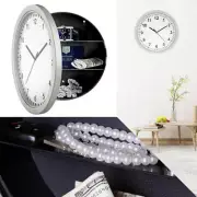 Wall Clock Safe Box Security Jewelry Money Cash Hidden Storage Container fr Home