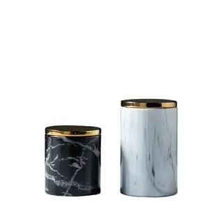 簡約現代儲物罐帶蓋擺件北歐輕奢客廳廚房櫥柜糖果罐陶瓷收納罐子