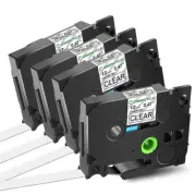 TZ-131 TZe-131 Black on Clear Label Tape 12mm For Brother P-touch PT-H100 5Packs
