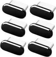 Tofficu 6Pcs USB C Covers Type C Dust Plugs for Smartphone Charging Ports Durable Easy Installation Compatible with All USB C Devices
