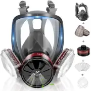 Gas Masks - Reusable Full Face Respirator Gas Masks Survival Nuclear and Chem...