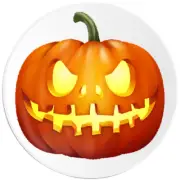 Jack O Lantern - Circle Sticker Decal 3 Inch - Happy Halloween
