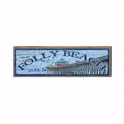 Folly Beach Pier Latitude Longitude | Drink Coaster Set